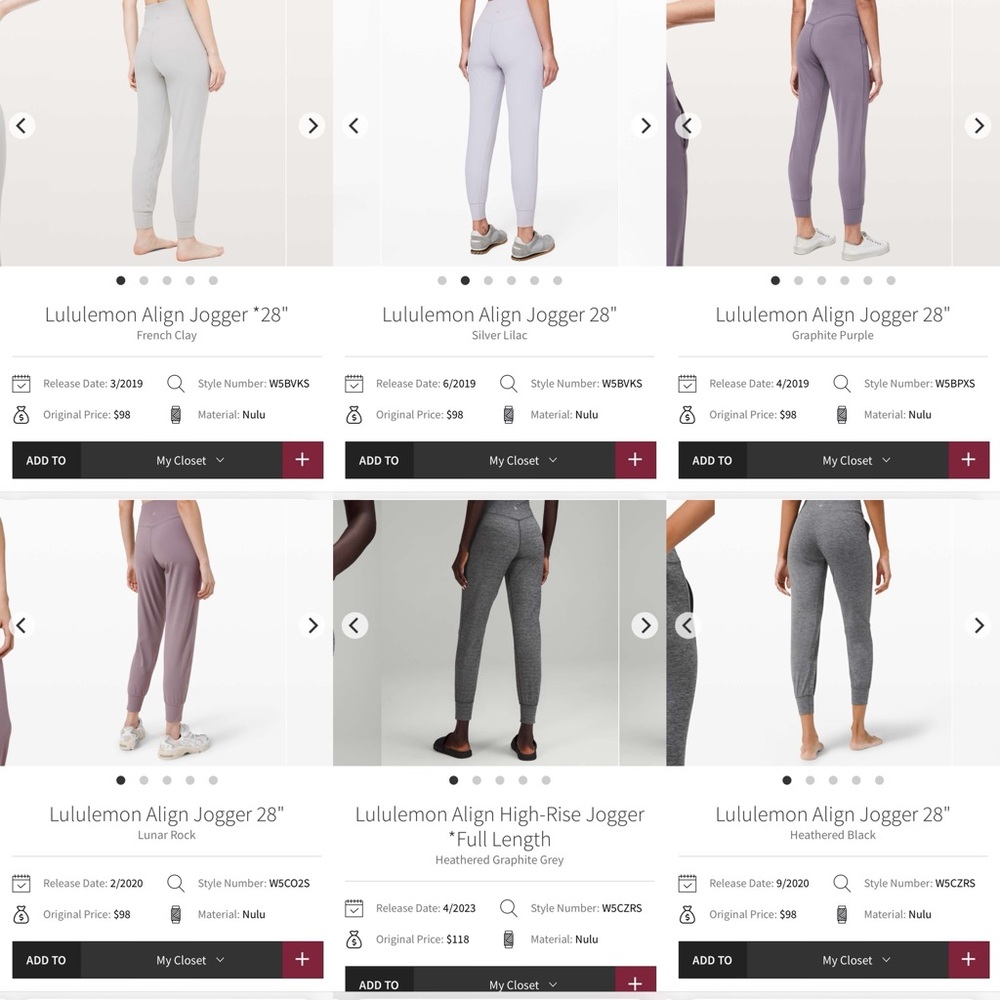 In Search of Size 8 Align Joggers - Picture 3 of 5